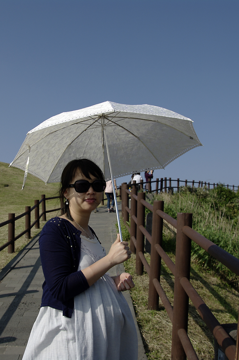 성산일출봉 오르는 길