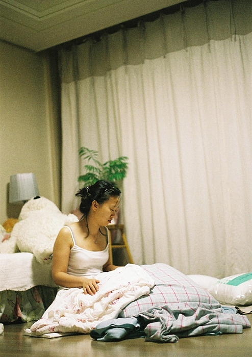 작품활동 중