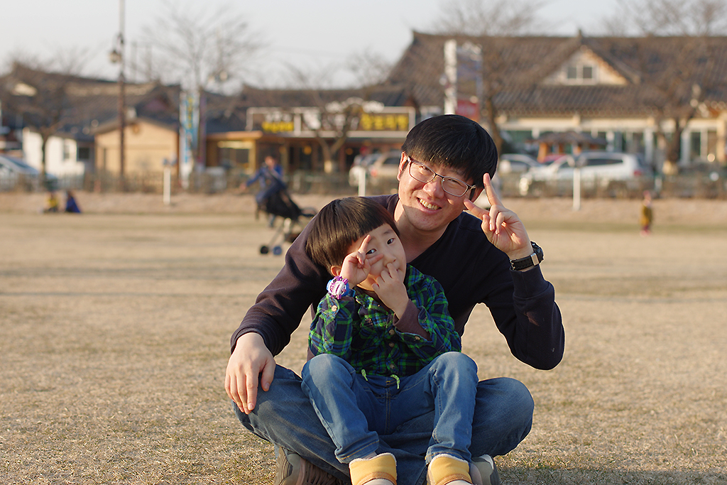 아빠랑 브이